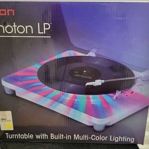 LP Turntable with Colorful LED Display